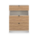 Huxley 3 Drawer Deep Chest Oak Cashmere from Roseland Furniture