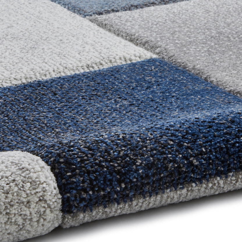 Brockton Cube Patterned Rectangular Rug for Living Room or Bedroom ...