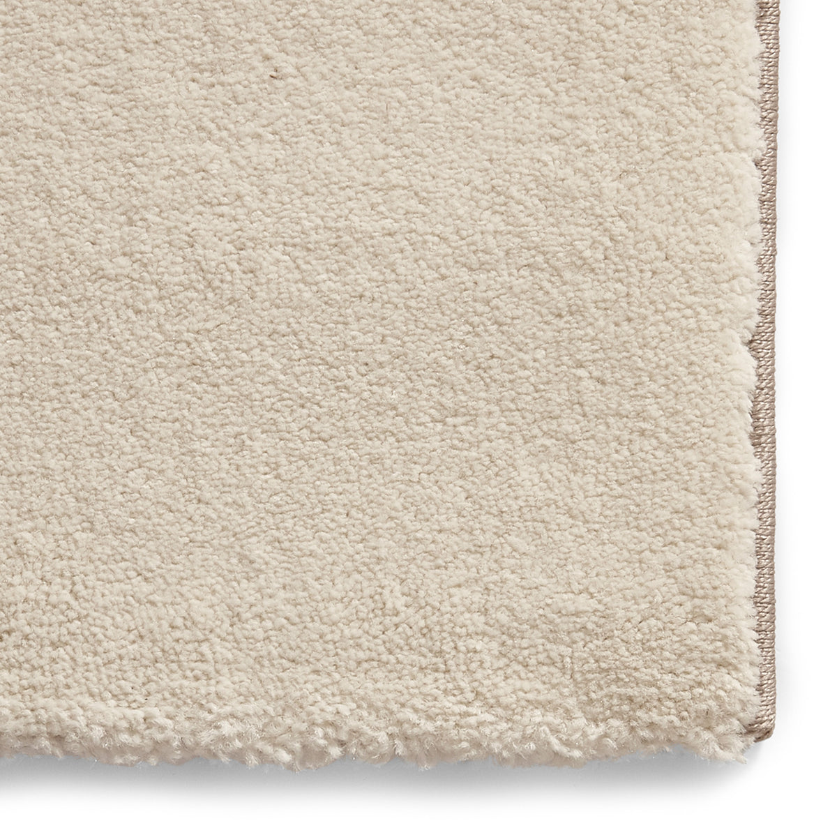 Brockton Beige Blue Square Patterned Hand Carved Rug