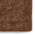 Brockton Beige Brown Square Patterned Hand Carved Rug