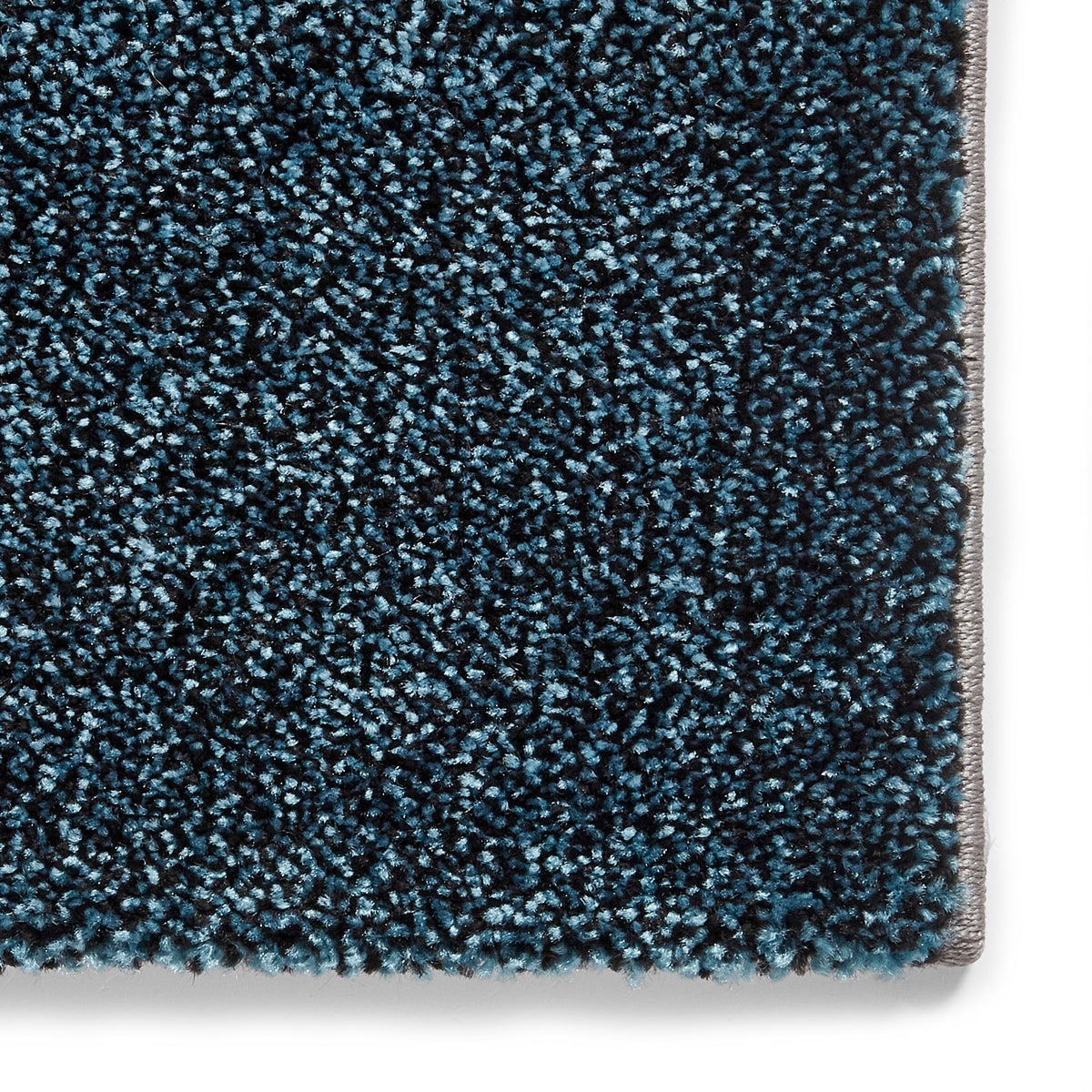 Brockton Blue Grey Square Patterned Hand Carved Rug