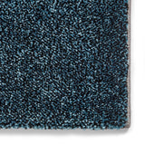 Brockton Blue Grey Square Patterned Hand Carved Rug