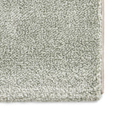 Brockton Green Beige Square Patterned Hand Carved Rug