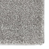 Brockton Grey Cream Square Patterned Hand Carved Rug