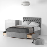 RFBTS-D-2D-SS---Farrow-Diamond-26HB-Divan-Linen-Look-SD-K-2-Drawers-Linen-Silver---Life2 from Roseland Furniture