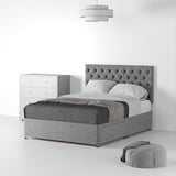 RFBTS-D-2D-SS---Farrow-Diamond-26HB-Divan-Linen-Look-SD-K-2-Drawers-Linen-Silver---Life2 from Roseland Furniture