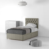 Farrow-Diamond-26HB-Divan-Linen-Look-SS-S-2-Drawers-Linen-Mink from Roseland Furniture