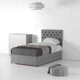 RFBTS-S-NS-SS---Farrow-Diamond-26HB-Divan-Linen-Look-SS-S-No-Storage-Linen-Silver---Life1 from Roseland Furniture