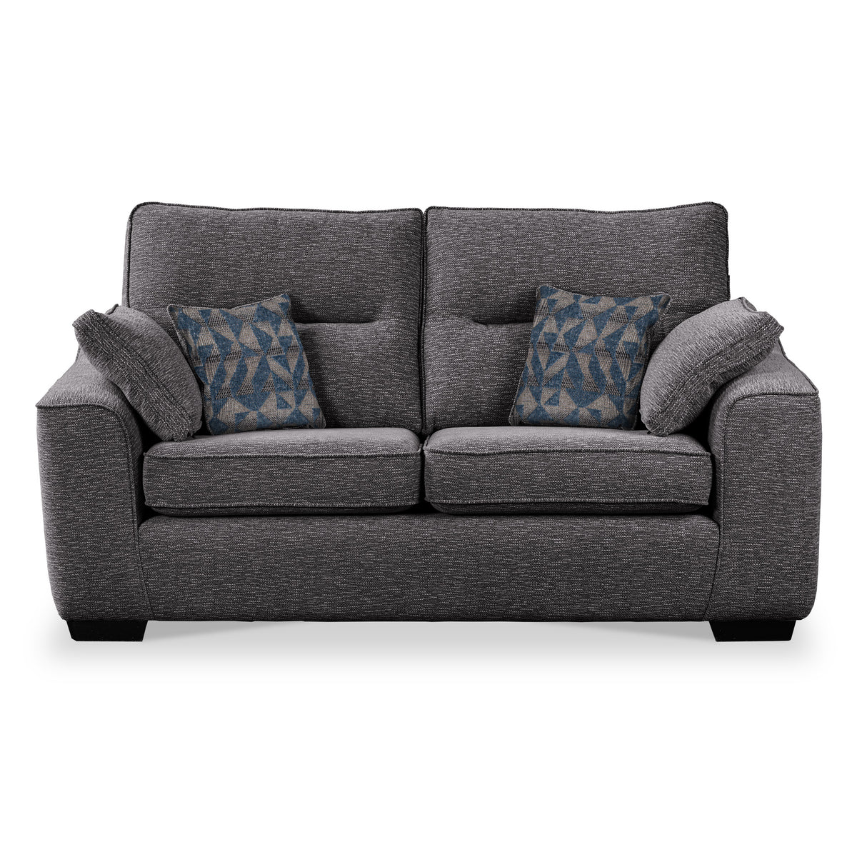 Sudbury Charcoal 2 Seater Sofabed with Aegean Scatter Cushions from Roseland Furniture