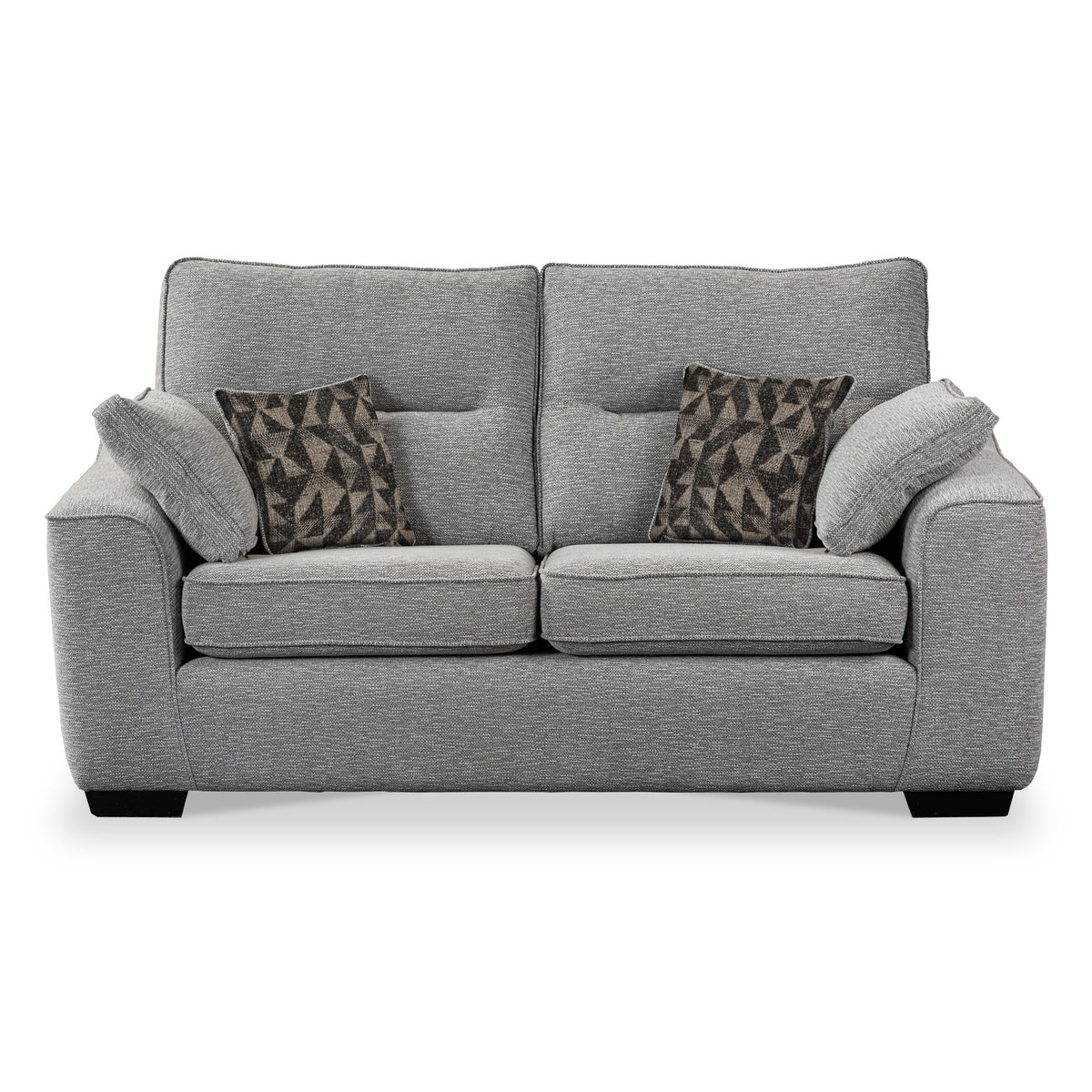 Sudbury Oatmeal 2 Seater Sofabed with Charcoal Scatter Cushions