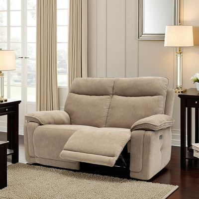 Adrian Soft Touch Fabric 2 Seater Power Recliner Sofa