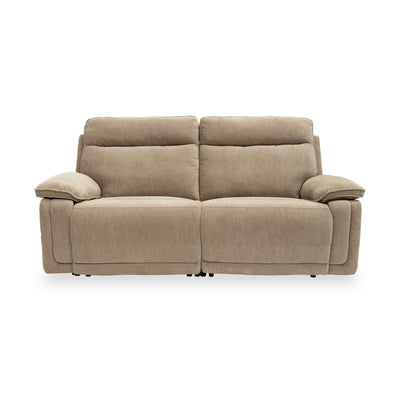 Adrian Soft Touch Fabric 3 Seater Power Recliner Sofa