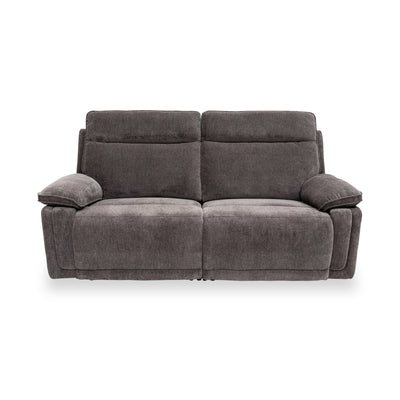 Adrian Soft Touch Fabric 3 Seater Power Recliner Sofa
