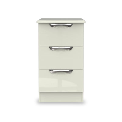 Beckett Gloss 3 Drawer Bedside Cabinet