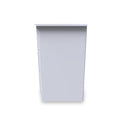 Beckett White 3 Drawer Bedside Table by Roseland Furniture