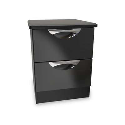 Beckett Gloss 2 Drawer Bedside Cabinet