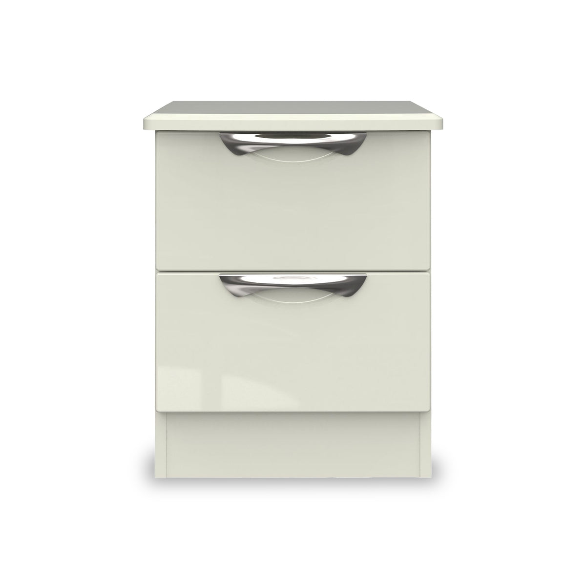Beckett Cream 2 Drawer Bedside by Roseland Furniture