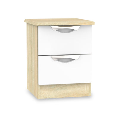 Beckett Gloss 2 Drawer Bedside Cabinet