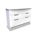 Beckett White Gloss 6 Drawer Wide Chest from Roseland