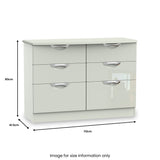 Beckett 6 Drawer Wide Chest from Roseland Furniture
