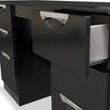 Beckett Black Gloss 6 Drawer Storage Desk