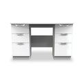 Beckett White Gloss 6 Drawer Storage Desk