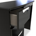 Beckett Black Gloss 3 Drawer Dressing Table from Roseland