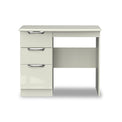 Beckett Cream Gloss 3 Drawer Dressing Table from Roseland