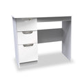 Beckett White Gloss 3 Drawer Dressing Table from Roseland