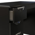 Beckett Black Gloss 3 Drawer Storage Desk