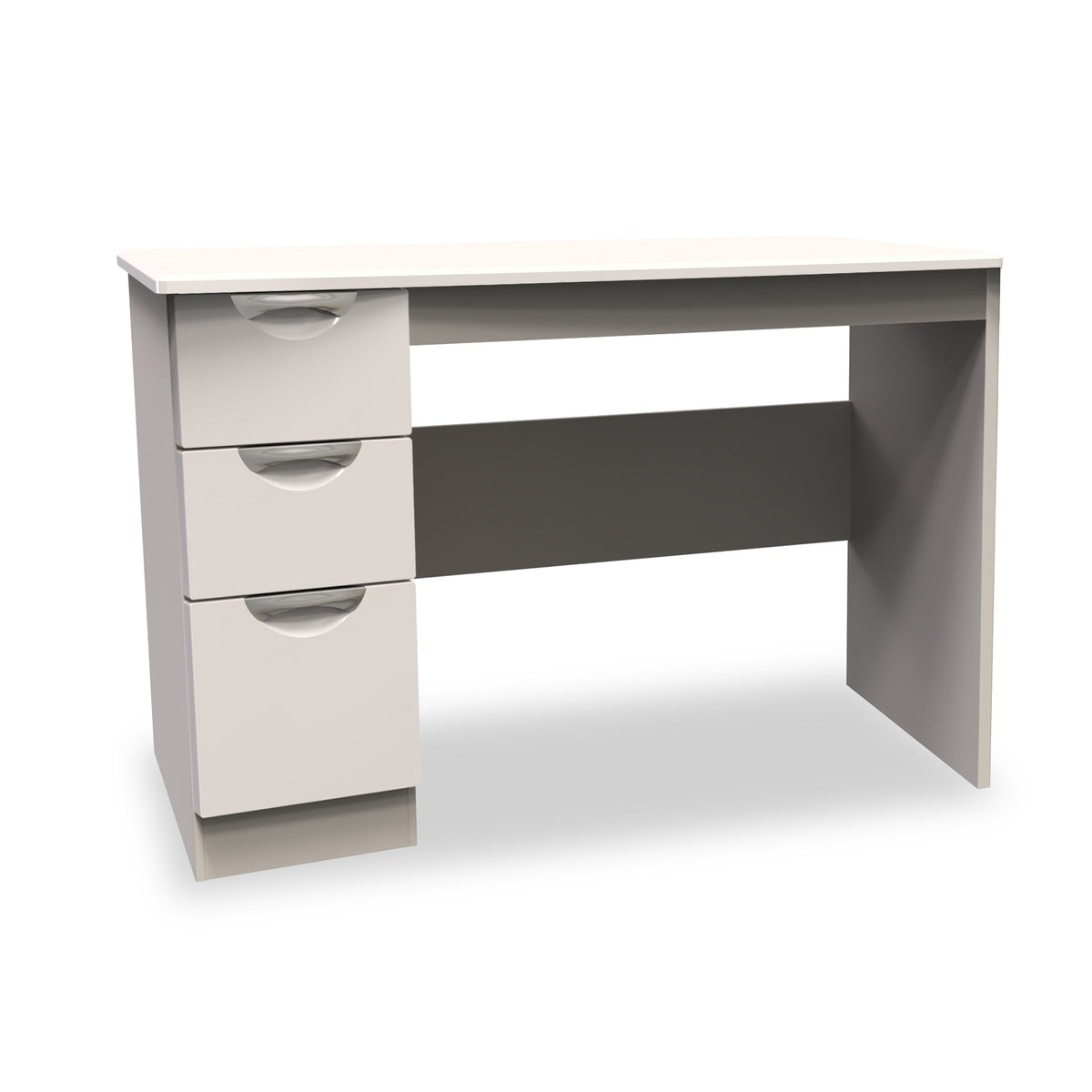 Beckett Cream Gloss 3 Drawer Storage Desk from Roseland