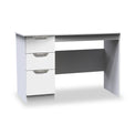 Beckett White Gloss 3 Drawer Storage Desk by Roseland Furniture