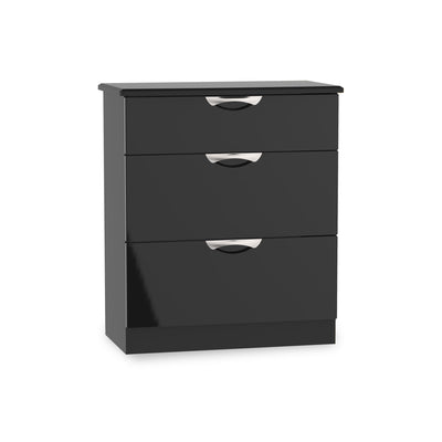 Beckett Gloss 3 Drawer Deep Chest