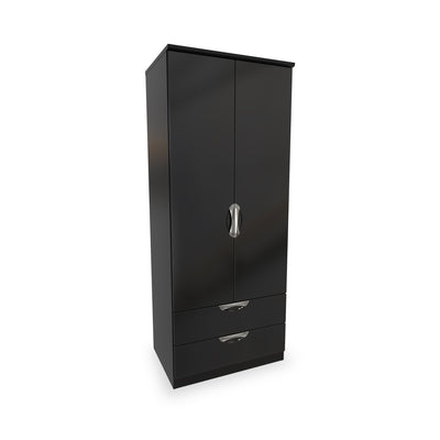 Beckett Gloss 2 Door 2 Drawer Wardrobe