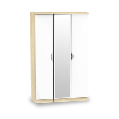 Beckett Gloss 3 Door Mirror Wardrobe