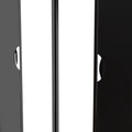 Beckett 4 Door Mirrored Wardrobe Black from Roseland Furniture