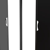 Beckett 4 Door Mirrored Wardrobe Black from Roseland Furniture