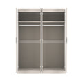 Beckett 4 Door Mirrored Wardrobe Cream from Roseland Furniture