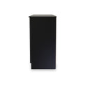 Beckett Black Gloss 2 Door 3 Drawer Sideboard by Roseland Furniture