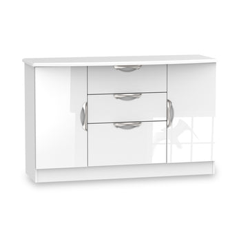 Beckett Gloss 2 Door 3 Drawer Sideboard