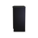 Beckett Black Gloss 2 Door 1 Drawer Sideboard by Roseland Furniture