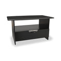 Beckett Black Gloss 1 Drawer with Open Shelf Coffee Table by Roseland Furniture