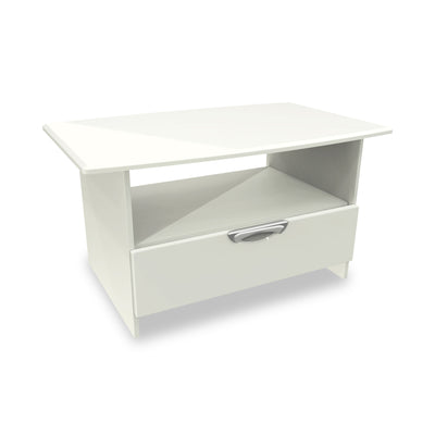 Beckett Gloss 1 Drawer with Open Shelf Coffee Table