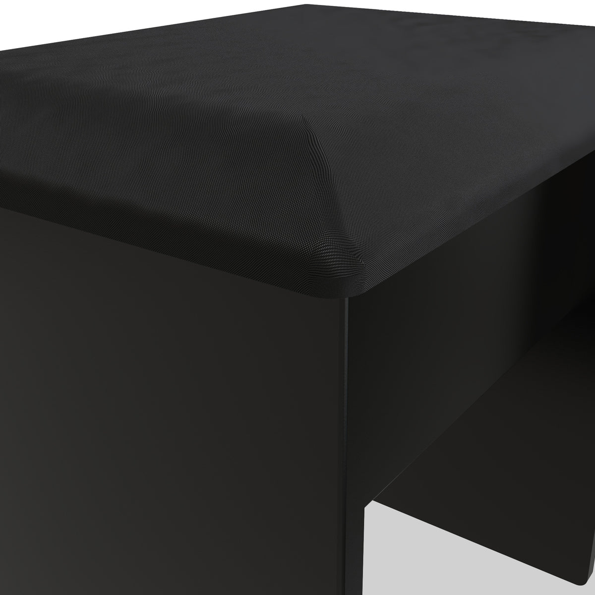 Beckett Black Gloss Dressing Table with Stool from Roseland