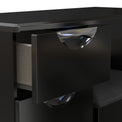 Beckett Black Gloss Dressing Table with Stool from Roseland