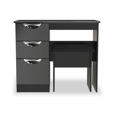 Beckett Gloss Dressing Table with Stool