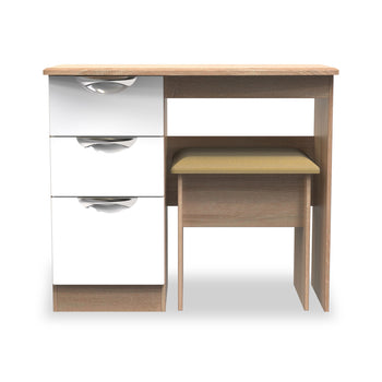Beckett Gloss Dressing Table with Stool
