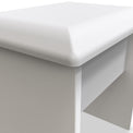 Beckett White Gloss Dressing Table with Stool from Roseland
