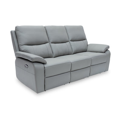Oxley Leather 3 Seater Power Recliner