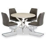 Lewis Faux Leather Quilted Back Dining Chair